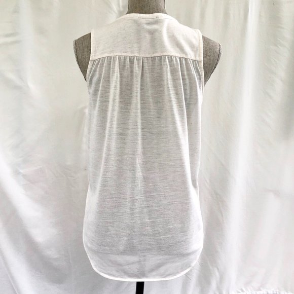 3/$25 H&M Ivory Pleated Drapy Top - Picture 4 of 6